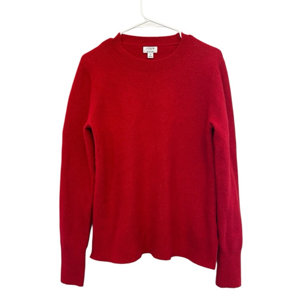 J. Crew Women's Red Crewneck Sweater